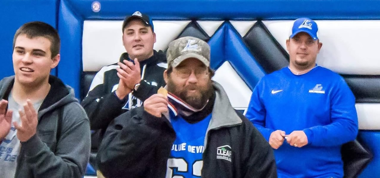 Dano with his Lodi football state championship medal